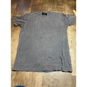 Feature Shirt Mens Large 42" Chest Gray Short Sleeve 100% Cotton Tee Shirt